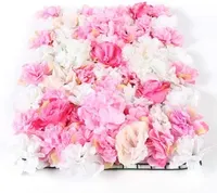 15 x Umělé květinové stěny Rose Wall DIY nástěnný panel Hedvábné květinové pozadí Květinové stěnové panely pro zahradu Svatební ulice, domov, party Imitace 40 X 60cm