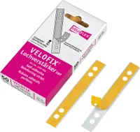 Veloflex® 2003.0DBP Wzmacniacz otworów VELOFIX®, 15 x 105 mm, przezroczysty, 50 sztuk