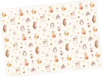 5 Bögen Geschenkpapier Waldtiere - 1,60€/qm - 84,1 x 59,4 cm