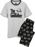 The Godfather - Schlafanzug mit langer Hose für Herren NS6889 (XL) (Grau/Schwarz)
