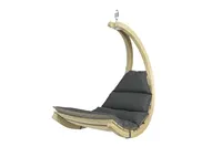 AMAZONAS Schwebesessel Swing Chair Anthracite Hängesessel inkl. Sitzkissen und Schwingfeder