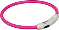 Trixie Flash Leuchtring USB Pink - XS-S