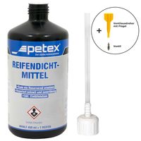 Reifendichtmittel 450ml & Einfülldeckel, Ventilausdreher, Ersatzventil von PETEX
