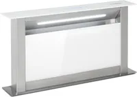 Klarstein Royal Flush Eco Dunstabzugshaube 60 cm - Versenkbare Abzugshaube, 576 m³/h, Touch-To-Slide, LED-Beleuchtung, A++ Energieeffizienz, Edelstahl & Glas, Umluft & Abluft