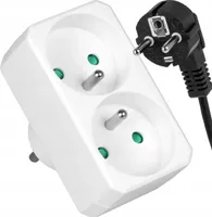 Vayox Rozgałęźnik Elektryczny VA0131 | 2 Gniazda | Biały
