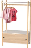 DOCHTMANN Otvorená šatníková skriňa pre deti 80x40x136cm