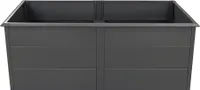 Westmann Metall Hochbeet Primus XL Inkl. Schneckenschutz Anthrazit 200x100x77 cm