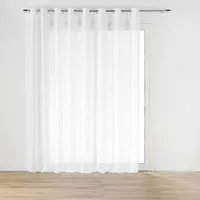 Breite Gardine mit Ösen, Leinenoptik, HALTONA, 300 x 240 cm