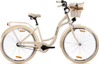 Goetze Style 28 Zoll Citybike, 3-Gang Shimano Nabenschaltung, Tiefeinstieg mit Rücktrittbremse, Damenfahrrad mit Korb