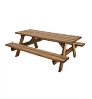 Picknicktisch braun gebeizt - L. 200 cm