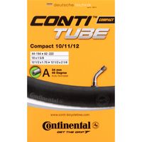 ContiTube Compact 10/11/12 Zoll Fahrradschlauch 34 mm 45° Auto/Schraderventil Continental