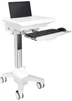 Multibrackets 0766, Multimediálny vozík, Strieborná, Biela, Plast, Silikón, Oceľ, Laptop, 7,5 kg, 24,6 cm (9.7")