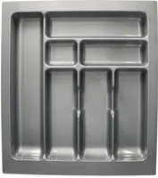 KOTARBAU® Box na príbory do zásuvky Organizér do zásuvky na kuchynské príbory sivý 490x435 mm