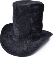 Bristol Novelty Uni Samt-Zylinder BN2158 (Einheitsgröße) (Schwarz)