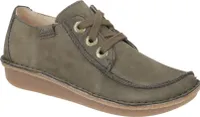 Clarks Komfort Schnürschuhe Damen 31363137313835 Oliv 36 1/2 EU