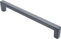 Möbelgriff BA 160mm, Küchengriff Grau matt, Schrankgriff eckig