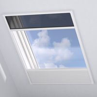 Cocoon Home Dachfenster 80x120 - Weiß mit schwarzem Insektenschutz
