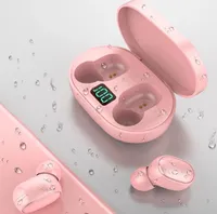 Bezdrôtové slúchadlá E6S s rozhraním Bluetooth 5.0 a dobíjacím puzdrom - ružové