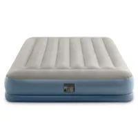 Intex 64118Np Pillow Rest Mid-Rise Luchtbed 152X203X30 Cm Grijs/Blauw
