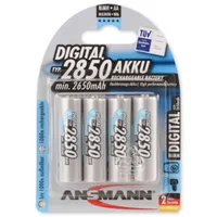 ANSMANN Digital - Batéria 4 x AA - NiMH - (dobíjateľná) - 2850 mAh