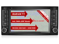 M.I.C. AVT7-lite Android 11 Autoradio mit navi RK3566 2G+32G Ersatz für VW T5 multivan Touareg mit RNS 510: DSP DAB Plus Bluetooth 5.0 WiFi 2 din 7" IPS Bildschirm USB Auto zubehör europakarte