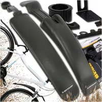 Dunlop Fahrradschutzblech Set – Für 24-26 Zoll – Vorder- & Hinterrad Schutzbleche – Robuste & Einfache Montage für MTB & Citybike