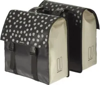 Basil 17739 Doppeltasche 'Urban Load DB', wasserdicht, 48-53 Liter, schwarz/weiß