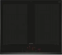 Siemens iQ700 EX651HXC1E, Schwarz, Integriert, 60 cm, Zonen-Induktionskochfeld, Glaskeramik, 4 Zone(n)