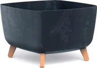 Doniczka na naóżkach antracytowa GRACIA SQUARE BETON EFFECT DGQL400E-S433