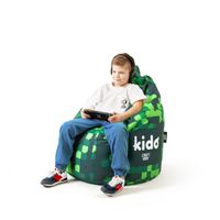 Diablo Kids Beanbag KIDO od Beanbag s výplňou Detský sedací Herné kreslo Beanbag PVC poťah Vodoodpudivý 110 cm x 80 cm x 80 cm Farba: Craft Edition