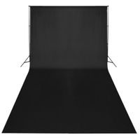 vidaXL Fotohintergrund Baumwolle Schwarz 600 x 300 cm