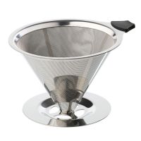 Cilio Dauerfilter für Kaffee EDELSTAHL mit Standfuß 345070