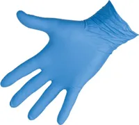 Kerbl Einmalhandschuh Nitril Sensitive, Größe L, blau, 100 Stück, ungepudert, 153068