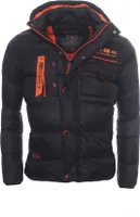 Geographical Norway warme Herren Jacke Steppjacke Model: G-Counter, Farbe: Schwarz, Größe: 3XL