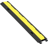 SEVICO Kabelbrücke Boden Kabelkanal Gummi Kabelkanal Aussenbereich Kabelschutzmatte mit Deckel Kabelschacht Anti-Rutsch Kabelschutz Kabelschacht V94