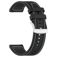 INF Silikon-Uhrenarmband für Samsung Galaxy Watch 3 45 mm Schwarz