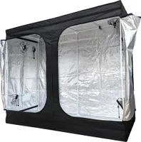 GROWTECH Growzelt Growbox 240x120x200 cm für Pflanzen Zuchtzelt Indoor Gewächshaus Grow Schrank Anzucht Gemüse Kräuter Tomaten Cannabis Hydrokultur