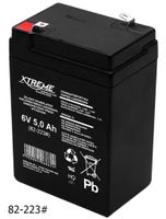 Xtreme Blei-Akku Gel Battery Lead Acid Battery Batterie Akku (6V 5Ah)