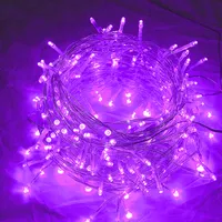 100M 1000LEDs, 8 Lichtmodi, IP44 Wasserdichte LED Weihnachten Lichterkette, Außen Garten Streifen Licht, Innendeko Licht, Party Beleuchtung, Lila