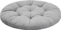 Hängesessel Kissen, Hängekorb Sessel, Indoor/Outdoor, Auflage, Rund, Swing, Schaukelkissen, Sitzkissen für Stuhl, Velvet, Waschbar, Grau, 65 x 65 cm