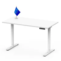 FLEXISPOT Höhenverstellbarer Schreibtisch  EU Einteilige Tischplatte160x80 cm-mit 2 starken Motoren-Stabiler Schreibtisch Höhenverstellbar Elektrisch-Standing Desk mit Memory-Funktion(weiß)