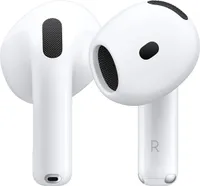 Apple AirPods (4. generácia) AirPods 4 Bezdrôtové slúchadlá do uší na volanie/hudbu/šport/každodenný život Bluetooth Biela