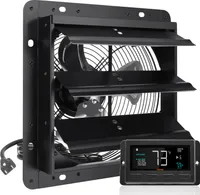 Odsávací ventilátor VEVOR, 254 mm, regulátor teploty a vlhkosti, EC motor, 843 CFM, nástěnný ventilátor s regulací otáček pro montáž na stěnu, větrání a chlazení pro skleníky, garáže, kůlny