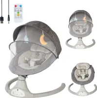 Bebies Erste Babyschaukel Grau