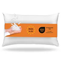 sleepling – Kopfkissen, 40 x 60 cm, Federkissen, Daunenkissen, Sofakissen, 100% Daunen & Federn, 60 Grad waschbar, 100% Baumwolle, weiß