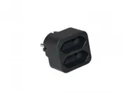 Steckdosenadapter, Schwarz