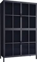 HOMEXPERTS Highboard, 4-trg. CHOICE B 85, H 160, T 40 cm schwarz 4 Türen