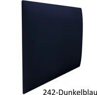 Polsterpaneel Wandkissen Wandpolster Bettkopfteil Wandpaneel Schlafzimmer | 60 x 30 cm | Dunkelblau