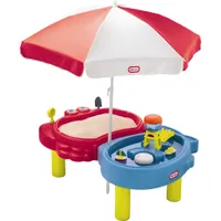 Little Tikes Wassertisch + Sandkasten mit Sonnenschirm Spielzeug Spieltisch