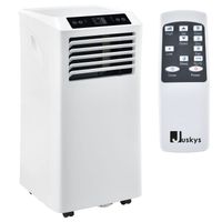 Juskys Lokale Klimaanlage MK950W2 mit Fernbedienung & Timer - 9000 BTU – 3in1 Klimagerät zur Kühlung, Ventilation, Entfeuchtung - Energieklasse A